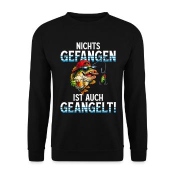 Pêche aux pêcheurs Rien de capturé n’est aussi capturé - Sweat-shirt Unisexe - noir - Devant - Alina (178cm) & Michal (187cm)