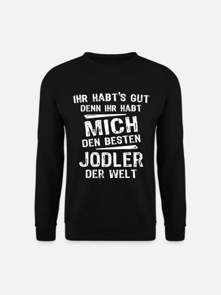 Jodler - Unisex Pullover - Schwarz