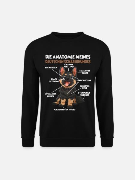 Schäferhund Gassi T Hundehalter Schäferhund - Unisex Pullover - Schwarz