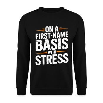 Retail Pharmacist On A First-Name Rx Specialist - Unisex Sweatshirt - black - Front - Alina (178cm) & Michal (187cm)