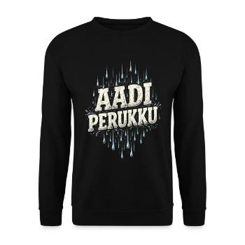 Tamil Tamilisch Sri Lanka Aadi Perukku - Unisex Pullover - Schwarz - Vorne - Alina (178cm) & Michal (187cm)