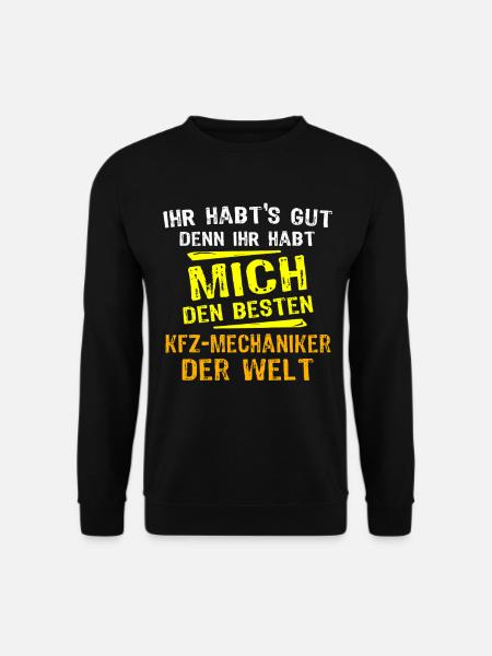 KFZ-Mechaniker Geschenk - Unisex Pullover - Schwarz