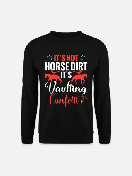 Pferdevaulter-Dinge Vaulting-Ausrüstung Künstlerisch - Unisex Pullover - Schwarz