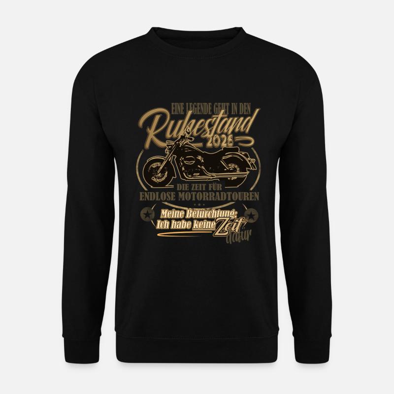 Legend, Retirement, Retirement, Motorcycle, 2026 - Unisex Sweatshirt - black