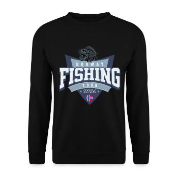 Voyage de pêche en Norvège 2026 - Sweat-shirt Unisexe - noir - Devant - Alina (178cm) & Michal (187cm)