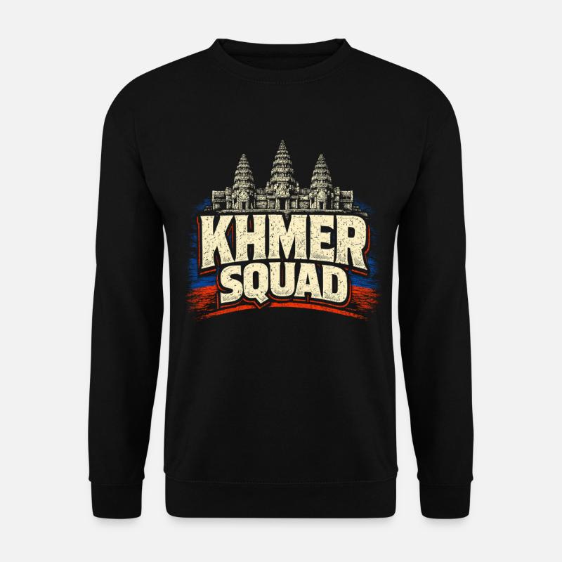 Cambodia Cambodian Khmer Squad - Unisex Sweatshirt - black