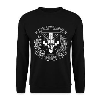 République dominicaine - Sweat-shirt Unisexe - noir - Devant - Alina (178cm) & Michal (187cm)