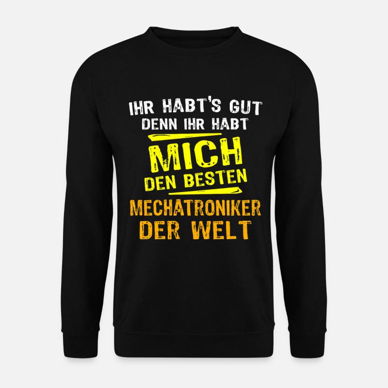 Don du technicien en mécatronique - Sweat-shirt Unisexe - noir