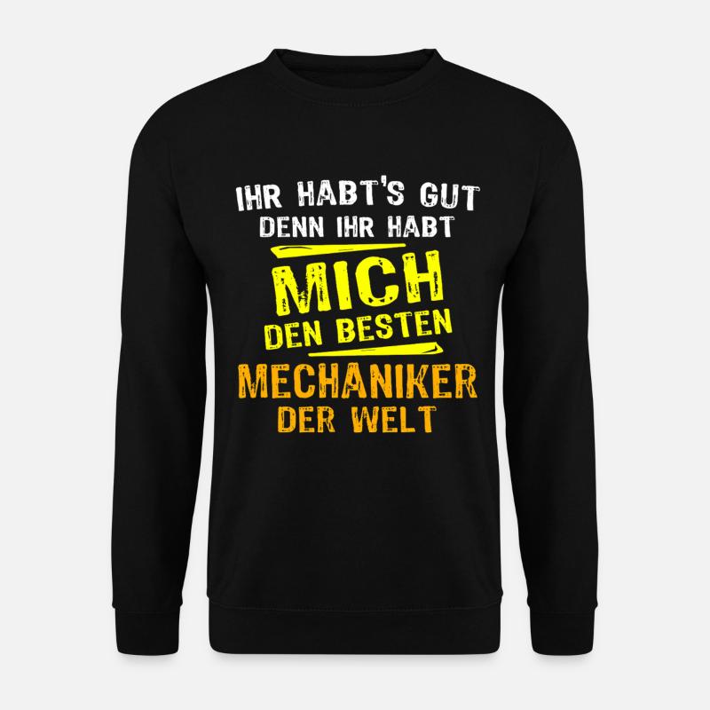 Mechaniker Geschenk - Unisex Pullover - Schwarz