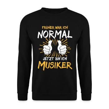 Musician Saying - Unisex Sweatshirt - black - Front - Alina (178cm) & Michal (187cm)