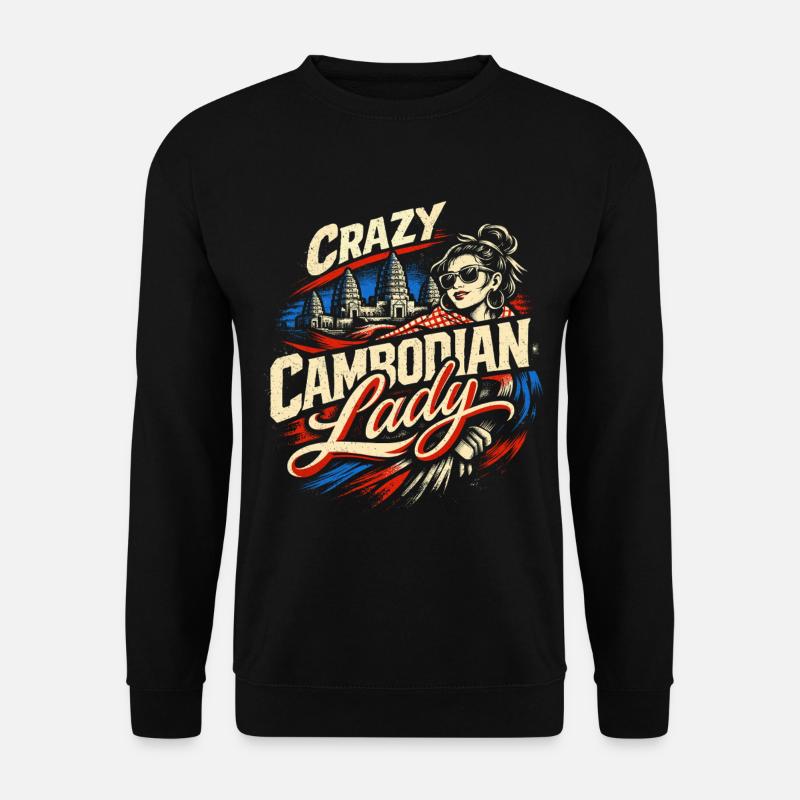 Kambodscha Kambodschaner - Unisex Pullover - Schwarz