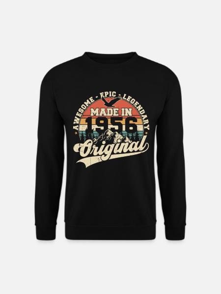 Original 1956 Jahrgang Vintage Geburtstag Geschenk - Unisex sweater - sort