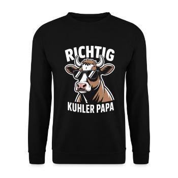 Really Cool Dad Father's Day Best Dad - Unisex Sweatshirt - black - Front - Alina (178cm) & Michal (187cm)