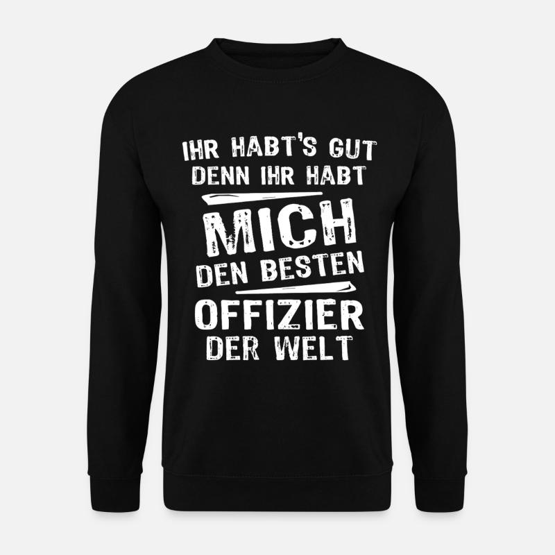 Offizier - Unisex Pullover - Schwarz