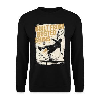Sepak Takraw - Unisex Sweatshirt - black - Front - Alina (178cm) & Michal (187cm)