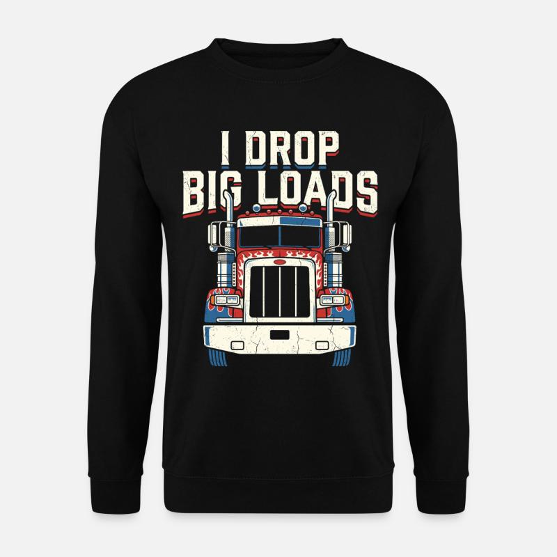 Funny Trucker Semi Truck Driver - Unisex Sweatshirt - black
