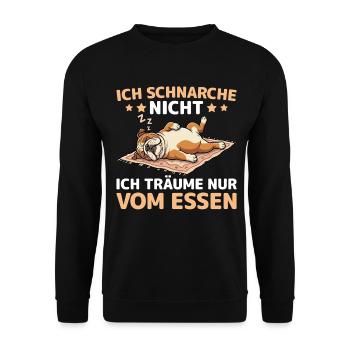 Pyjama drôle de chien fatigué endormi - Sweat-shirt Unisexe - noir - Devant - Alina (178cm) & Michal (187cm)