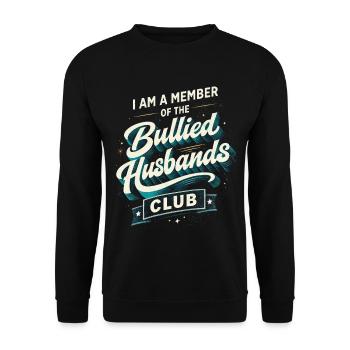 Le club des maris harcelés par le mari - Sweat-shirt Unisexe - noir - Devant - Alina (178cm) & Michal (187cm)