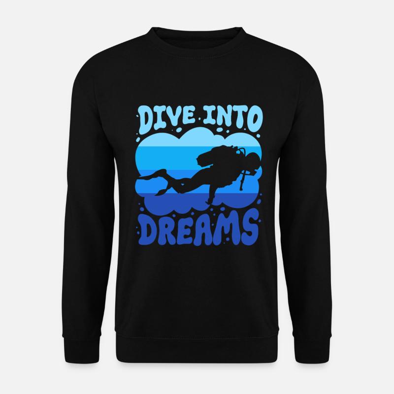 Taucher Sporttauchen Tauchen - Unisex Pullover - Schwarz