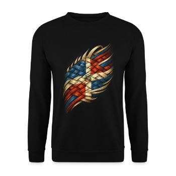 Dominicain - Sweat-shirt Unisexe - noir - Devant - Alina (178cm) & Michal (187cm)