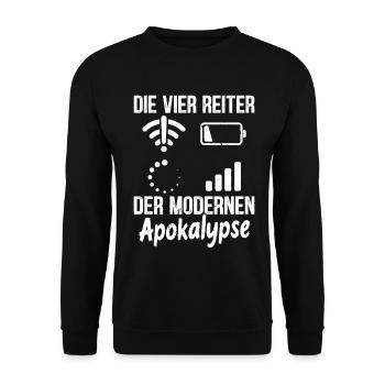 Nerd THE FOUR HORSEMEN OF THE MODERN APOCALYPSE - Unisex Sweatshirt - black - Front - Alina (178cm) & Michal (187cm)