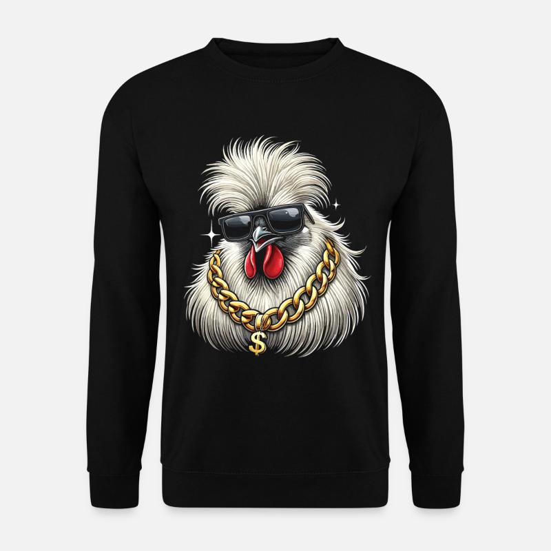 Seidenhuhn - Unisex Pullover - Schwarz