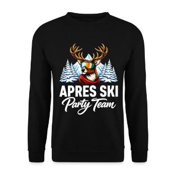 Équipe de la fête d’après-ski - Sweat-shirt Unisexe - noir - Devant - Alina (178cm) & Michal (187cm)
