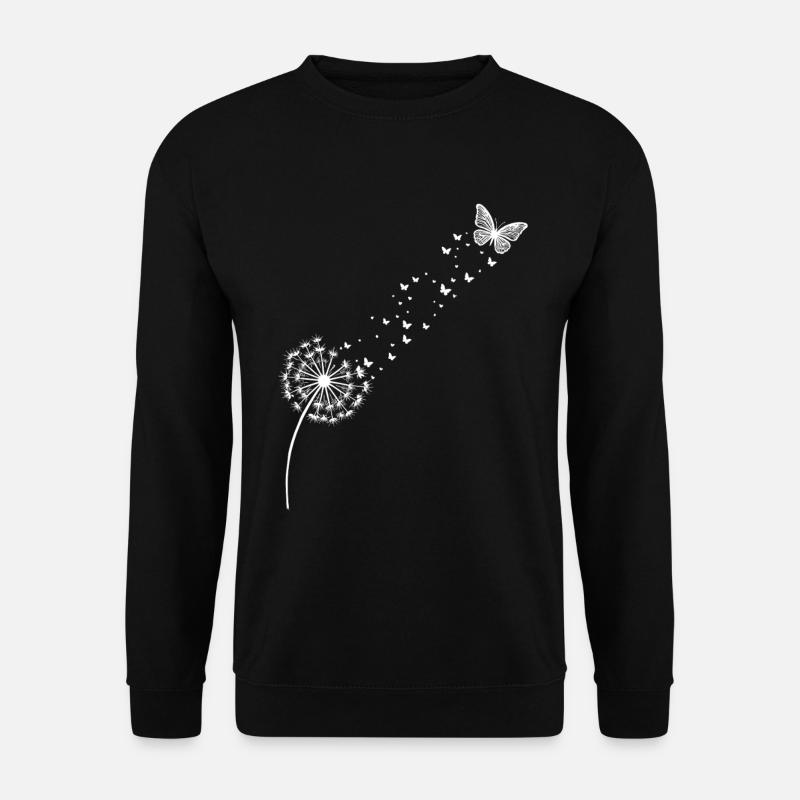 Dandelion – Freedom in the Wind - Unisex Sweatshirt - black