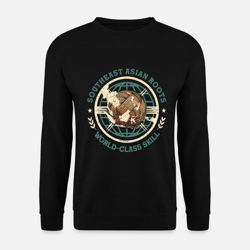 Sepak Takraw Southeast Asian Roots - Unisex Sweatshirt - black
