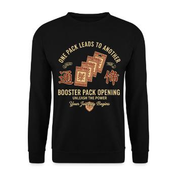 One Pack Leads To Another Booster Pack Opening - Unisex Sweatshirt - black - Front - Alina (178cm) & Michal (187cm)