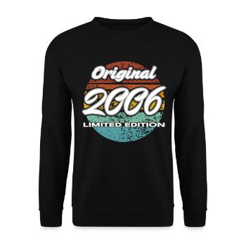 20e anniversaire 2006 cadeau pour hommes et femmes - Sweat-shirt Unisexe - noir - Devant - Alina (178cm) & Michal (187cm)