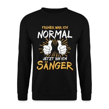 Chanteur disant - Sweat-shirt Unisexe - noir - Devant - Alina (178cm) & Michal (187cm)
