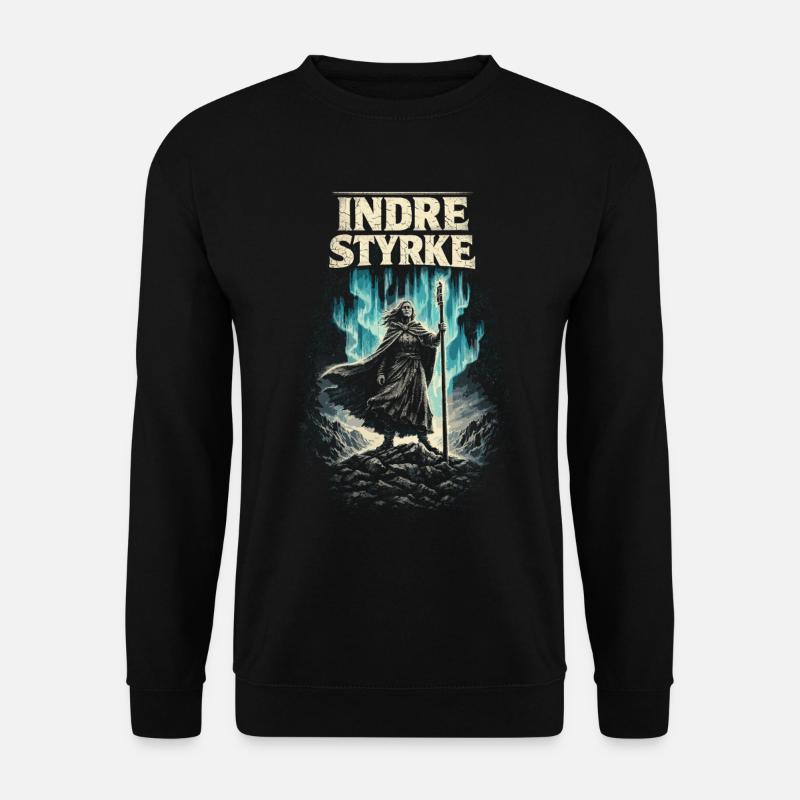 Scandinavian Viking Indre Styrke - Unisex Sweatshirt - black