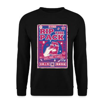 Rip The Pack Sammelkarten-Booster-Pack Legendär - Unisex Pullover - Schwarz - Vorne - Alina (178cm) & Michal (187cm)