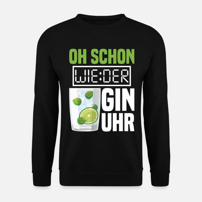 Gin Uhr - Unisex Pullover - Schwarz