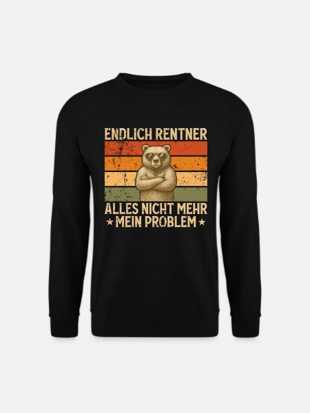 Retiree Gift Man Retirement Funny - Unisex Sweatshirt - black