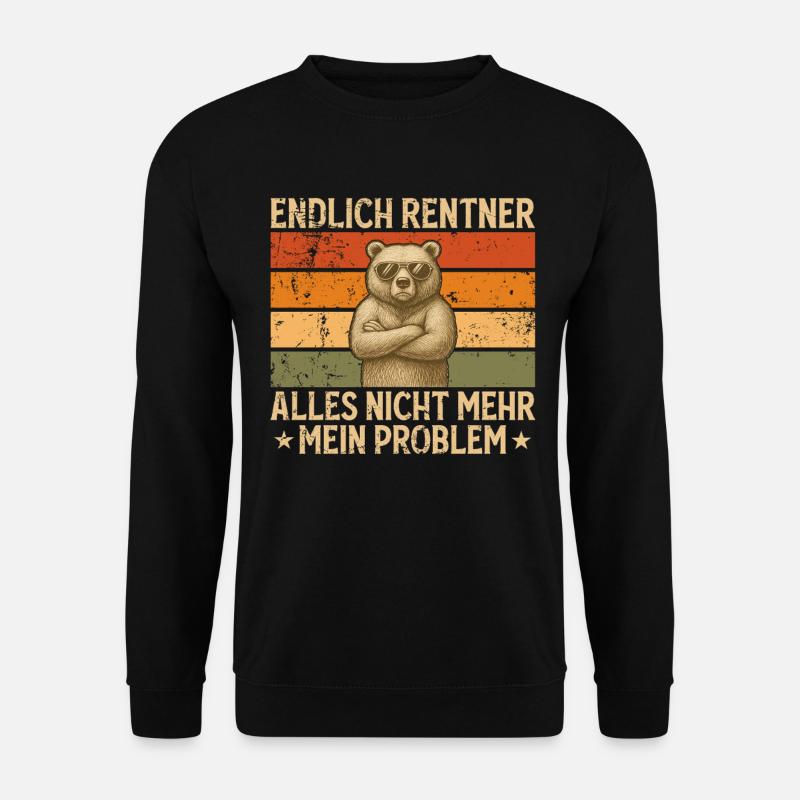 Retiree Gift Man Retirement Funny - Unisex Sweatshirt - black
