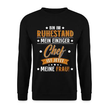 Pension 2026 Gift Man Pensioner Retirement Funny - Unisex Sweatshirt - black - Front - Alina (178cm) & Michal (187cm)