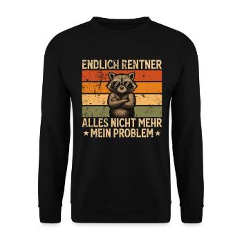 Retraite 2026 Gift Man Retraite Retraité Drôle - Sweat-shirt Unisexe - noir - Devant - Alina (178cm) & Michal (187cm)
