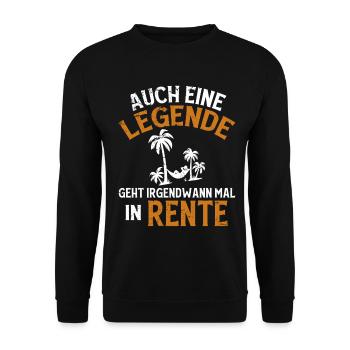 Don de pension Homme femme retraitée retraite Drôle - Sweat-shirt Unisexe - noir - Devant - Alina (178cm) & Michal (187cm)