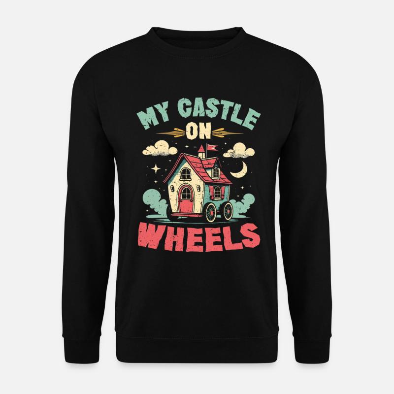 Tiny House My Castle On Wheels - Unisex Pullover - Schwarz