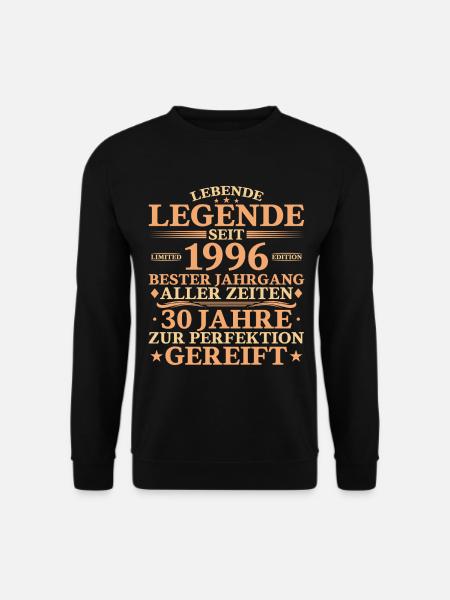 1996 Né 30 ans - Sweat-shirt Unisexe - noir