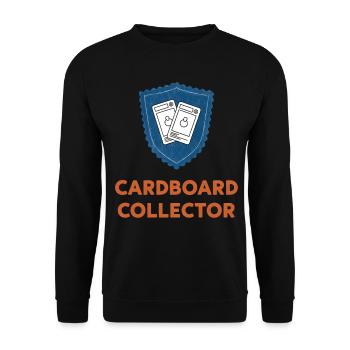 Cardboard Collector Trading Card Collector Booster - Unisex Sweatshirt - black - Front - Alina (178cm) & Michal (187cm)
