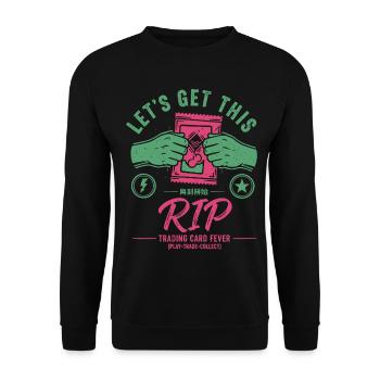 Voyons ce Rip Trading Fever Play Trade - Sweat-shirt Unisexe - noir - Devant - Alina (178cm) & Michal (187cm)