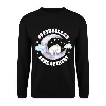 Chemise officielle de nuit Bunny - Sweat-shirt Unisexe - noir - Devant - Alina (178cm) & Michal (187cm)