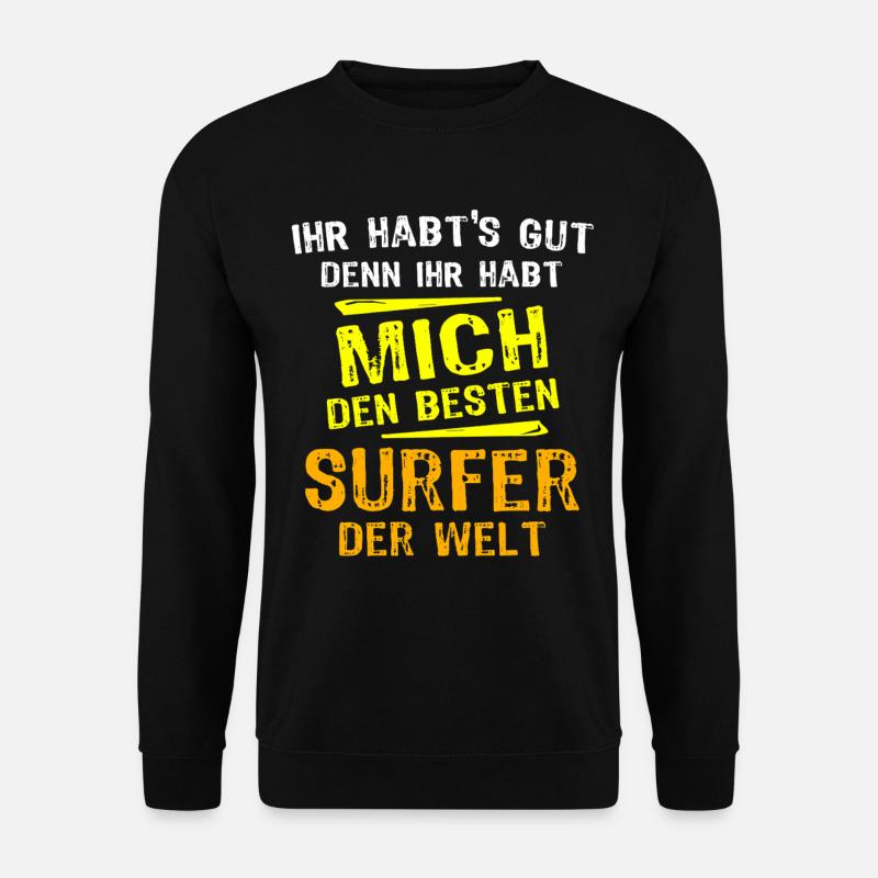 Surfer Gift - Unisex Sweatshirt - black