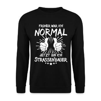 Road builders - Unisex Sweatshirt - black - Front - Alina (178cm) & Michal (187cm)