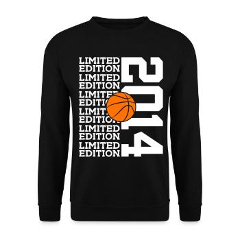 ÉDITION LIMITÉE 2014 BASKETBALL 12E ANNIVERSAIRE - Sweat-shirt Unisexe - noir - Devant - Alina (178cm) & Michal (187cm)