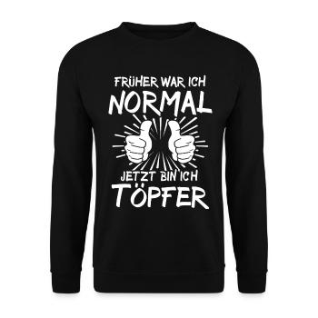 potier - Sweat-shirt Unisexe - noir - Devant - Alina (178cm) & Michal (187cm)