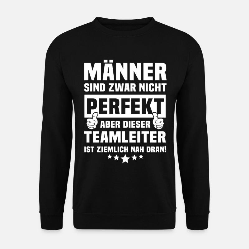 Chef d’équipe - Sweat-shirt Unisexe - noir